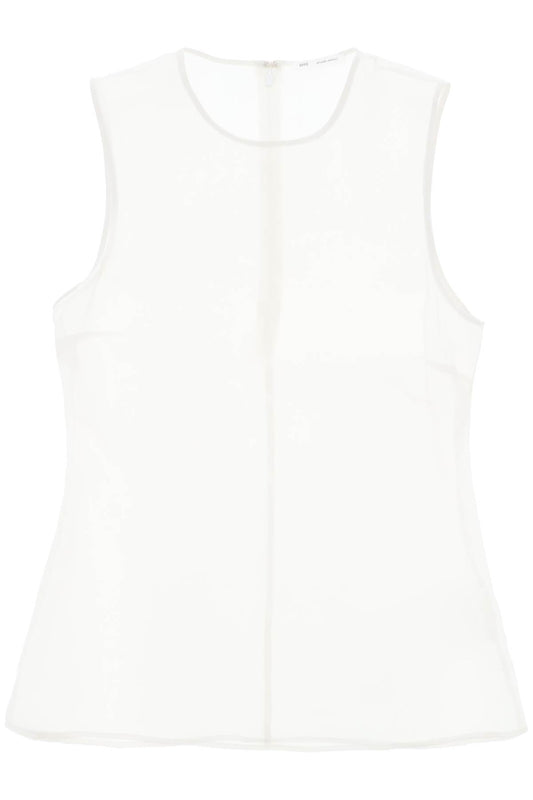 Ami Alexandre Matiussi Sleeveless Silk Top In