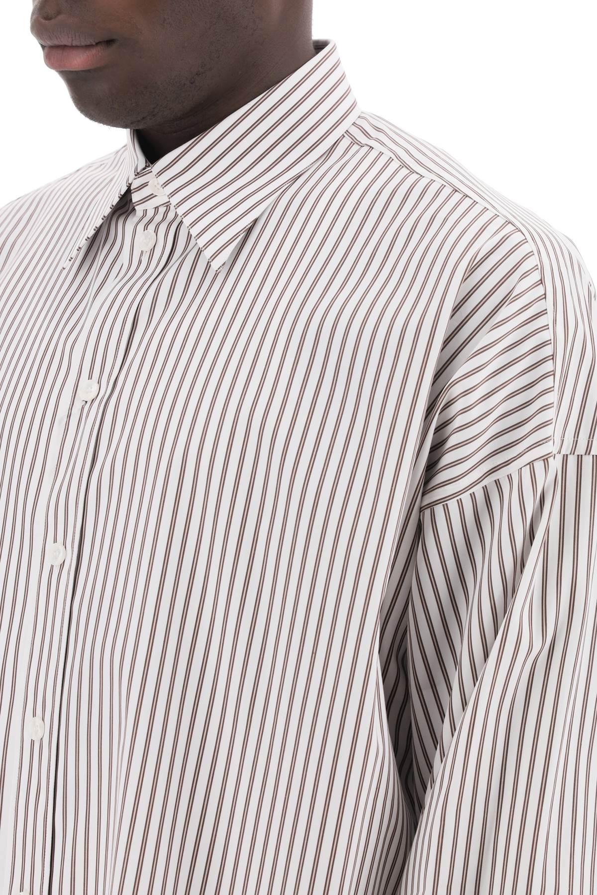 Dolce & Gabbana Oversized Striped Poplin Shirt