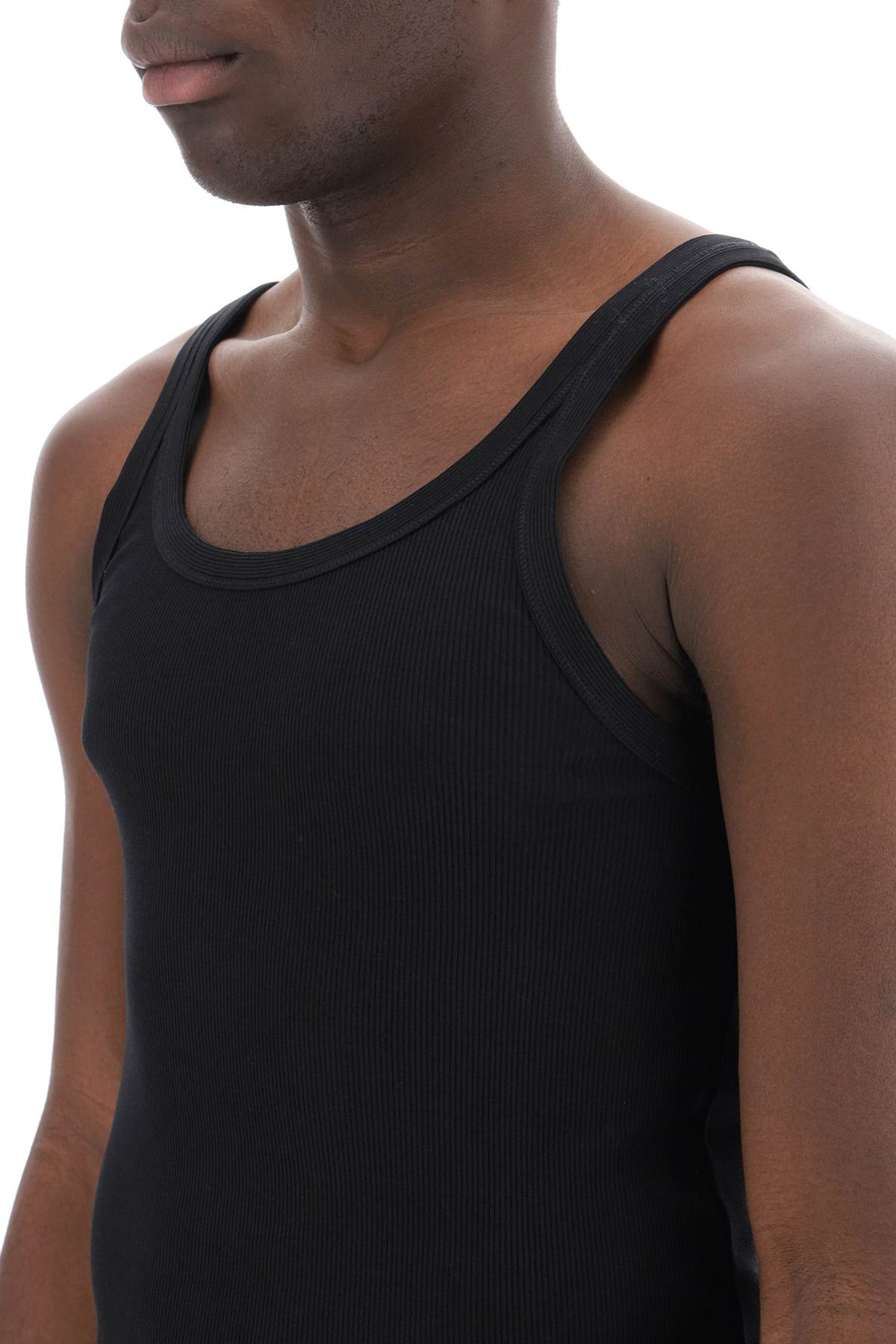 Dolce & Gabbana Ribbed Slim Shoulder Tank Top