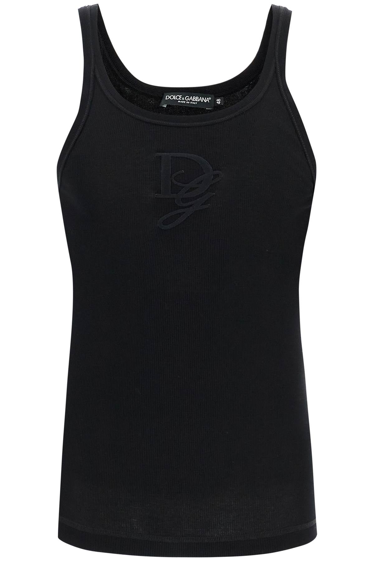 Dolce & Gabbana Tank Top With Dg Embroidery