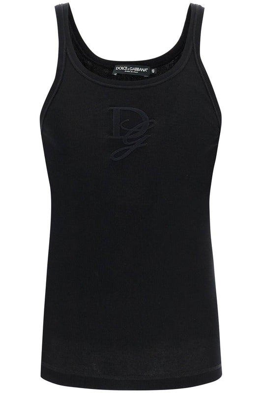 Dolce & Gabbana Tank Top With Dg Embroidery