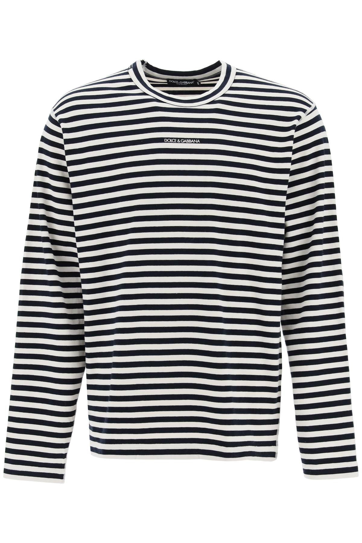 Dolce & Gabbana Long-Sleeved Striped T-Shirt