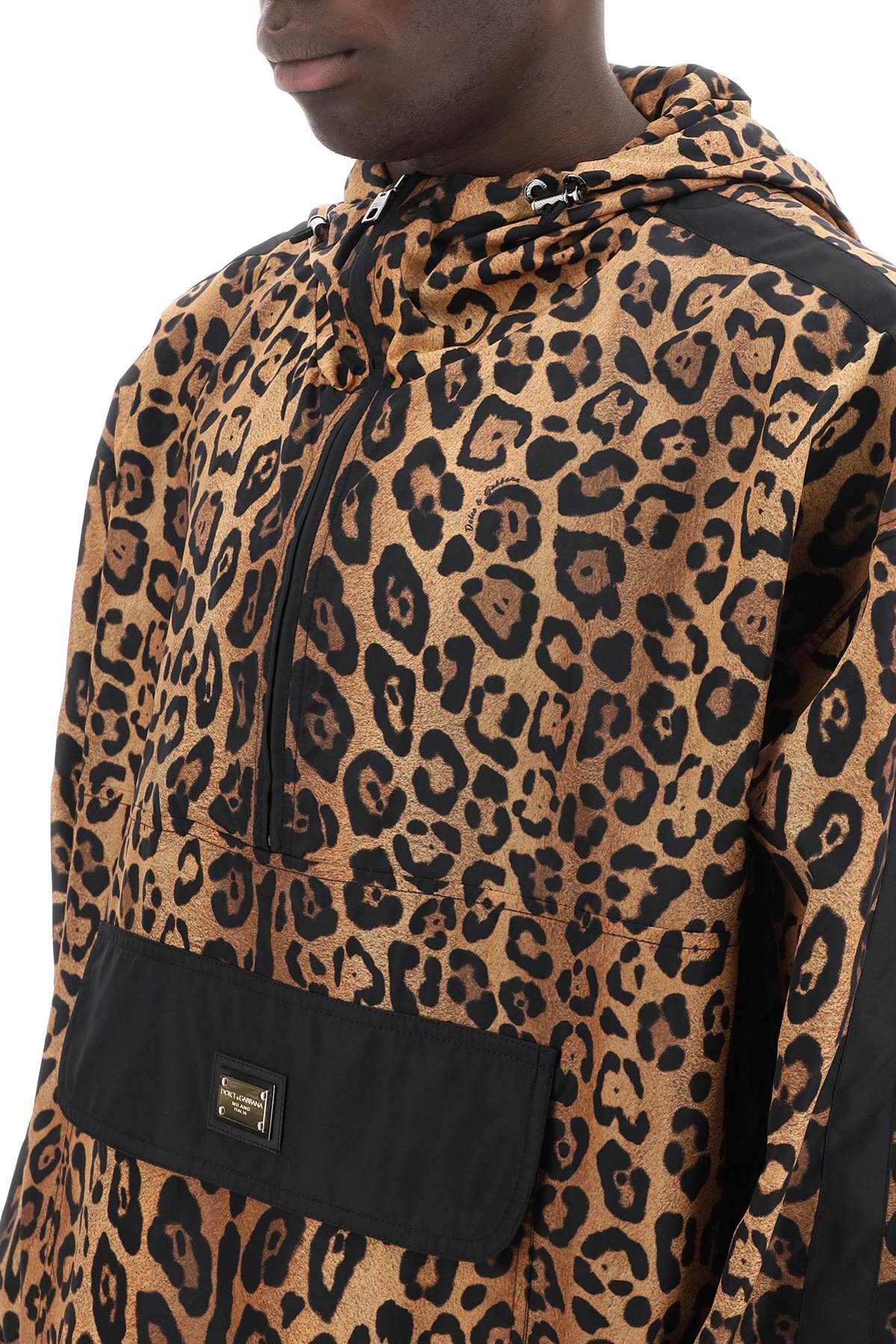 Dolce & Gabbana Leopard Print Nylon Anor