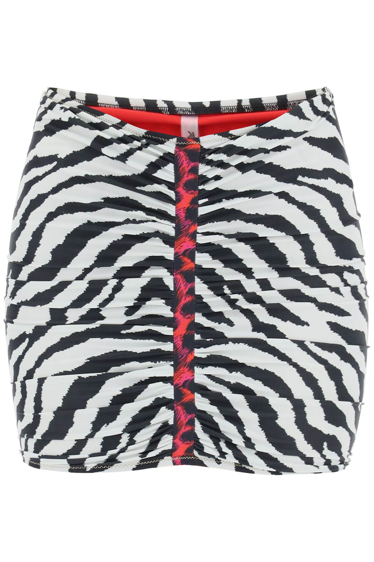 Reina Olga Geraldina Animalier Mini Skirt