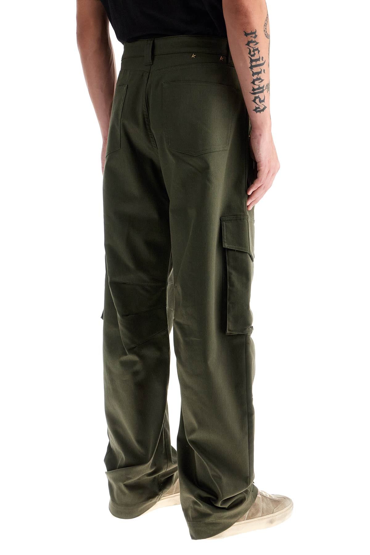 Golden Goose Twill Cargo Pants In Italian