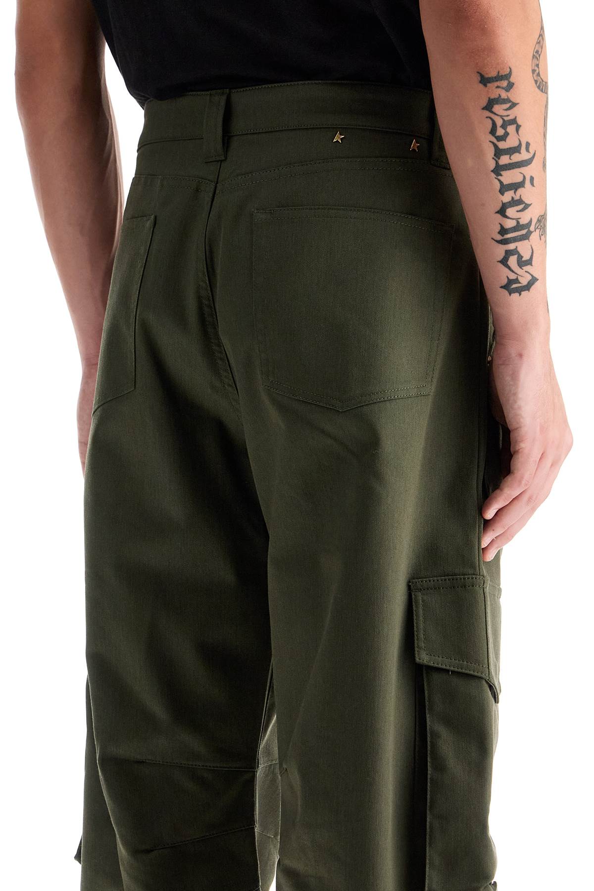 Golden Goose Twill Cargo Pants In Italian