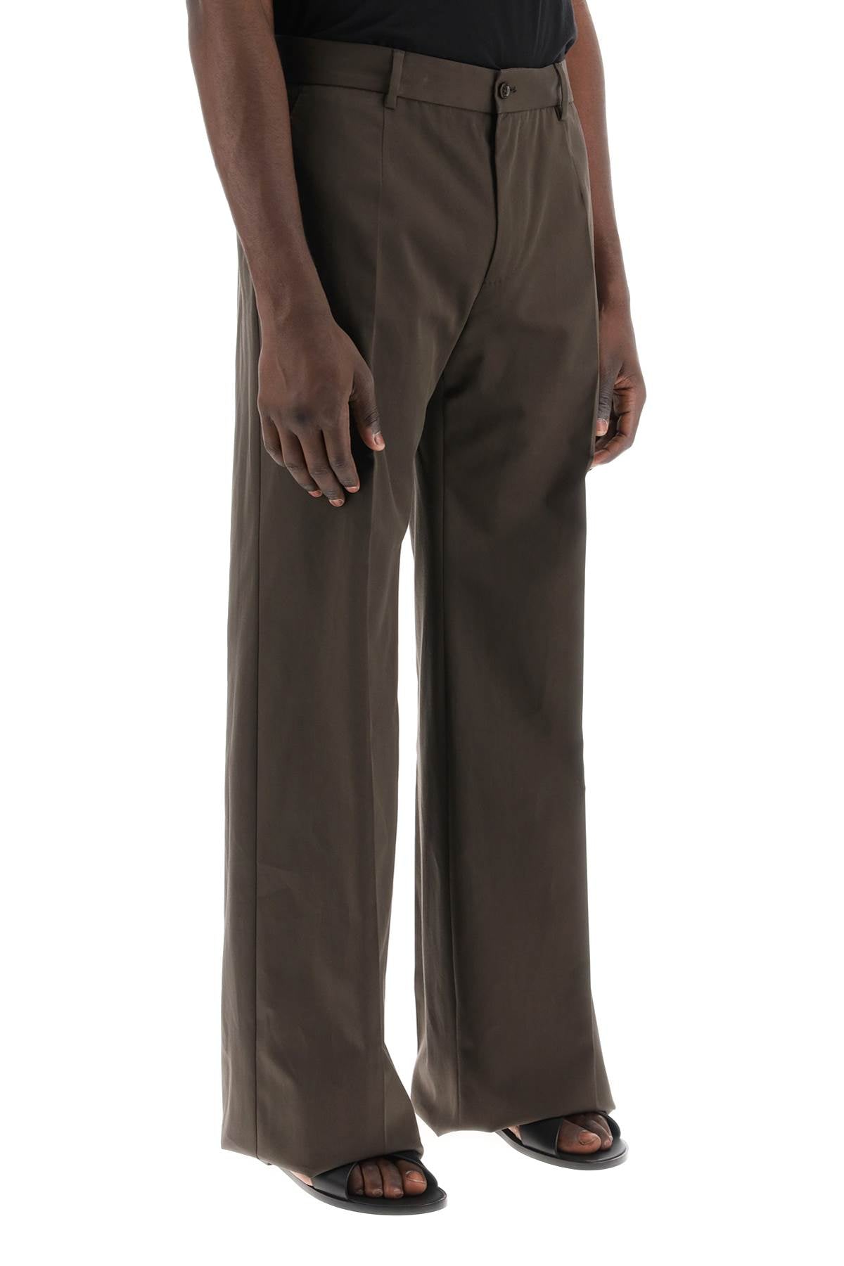 Dolce & Gabbana Tailored Cotton Trousers For Men