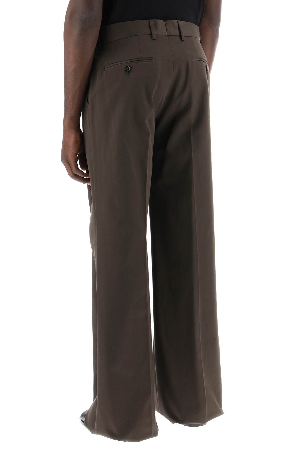 Dolce & Gabbana Tailored Cotton Trousers For Men