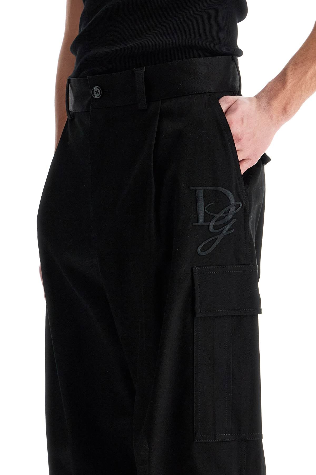 Dolce & Gabbana Stretch Cotton Cargo Pants For Men/W