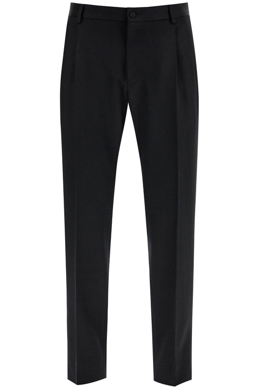 Dolce & Gabbana Tuxedo Trousers In Gab