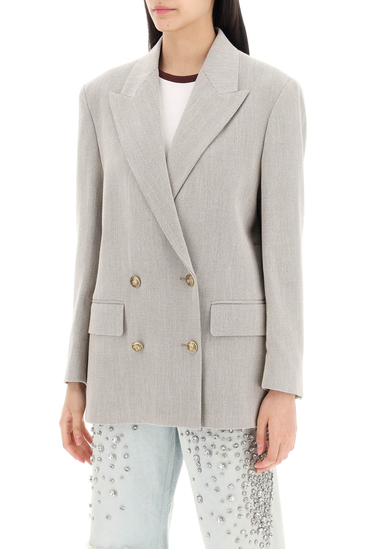 Golden Goose Double-Breasted Blazer In H