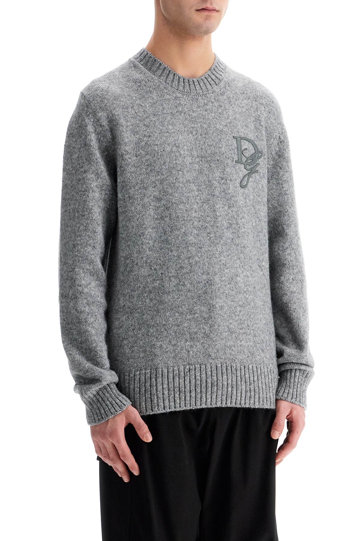 Dolce & Gabbana Round Neck Pullover With Dg