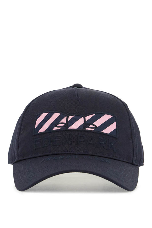 EdenPark Baseball Cap With Embroidered Bow Tie