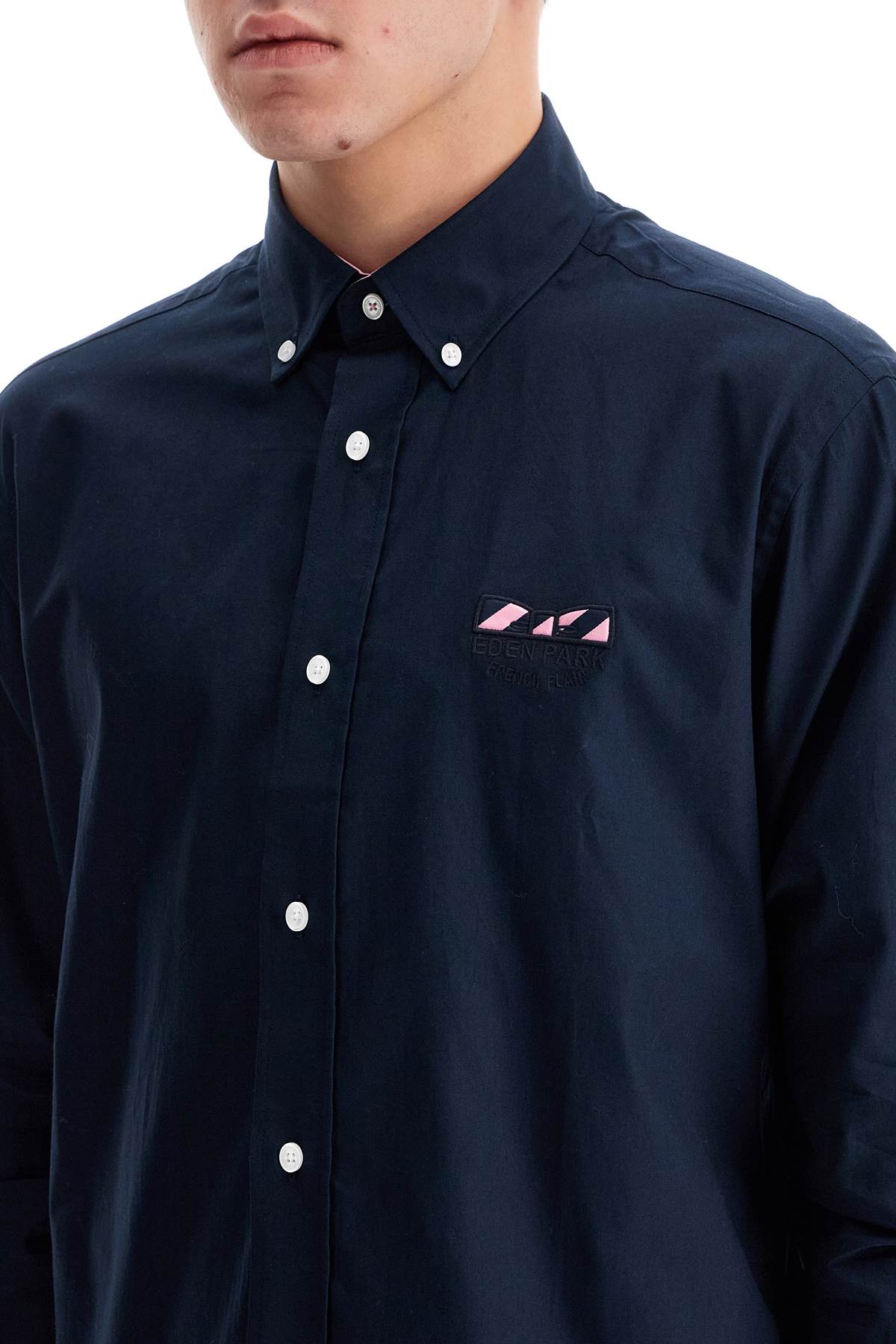 EdenPark Oxford Shirt With Butterfly Embroidery Detail