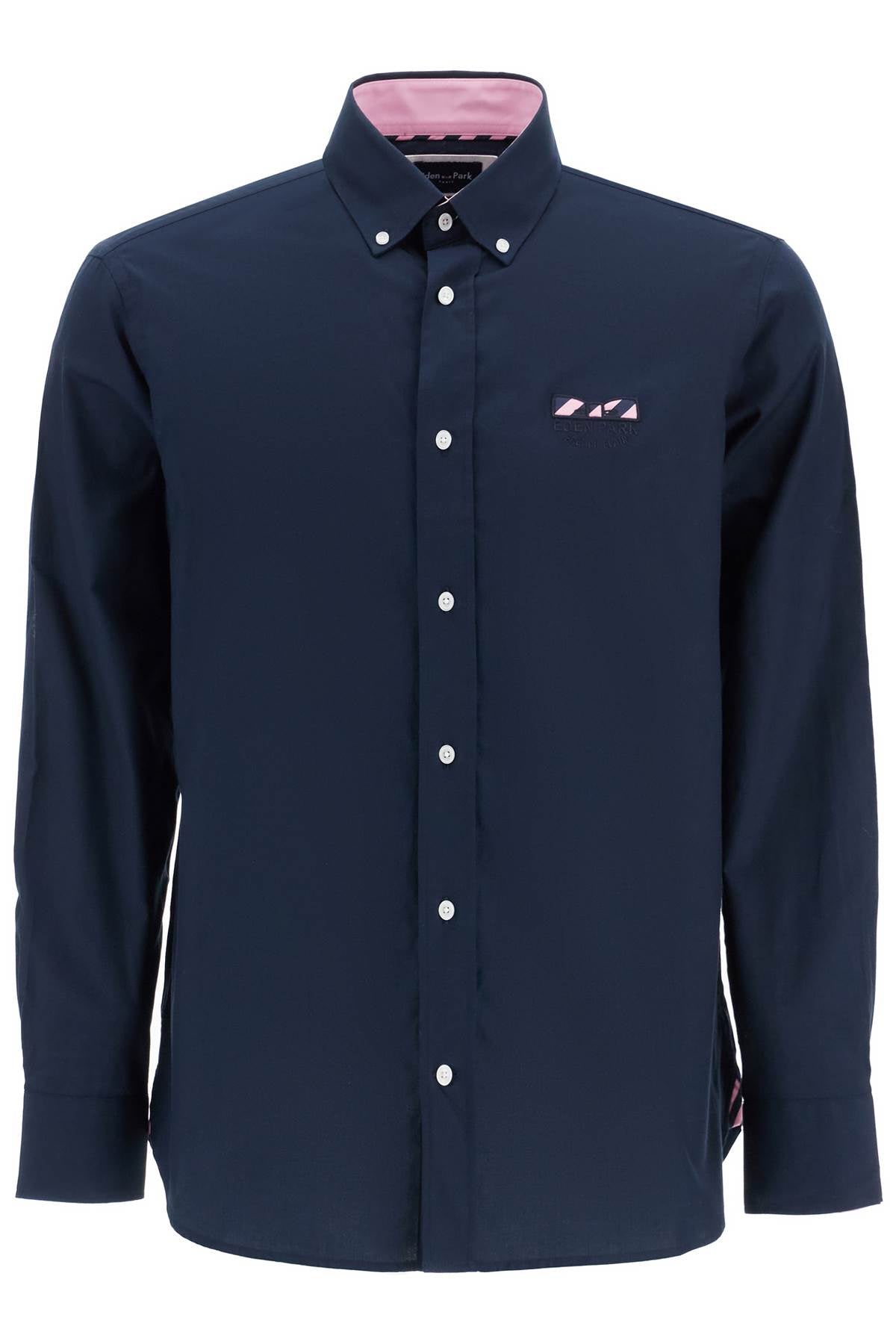 EdenPark Oxford Shirt With Butterfly Embroidery Detail