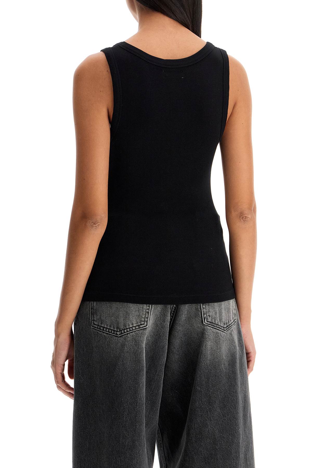 Haikure Ribbed Sleeveless Top With