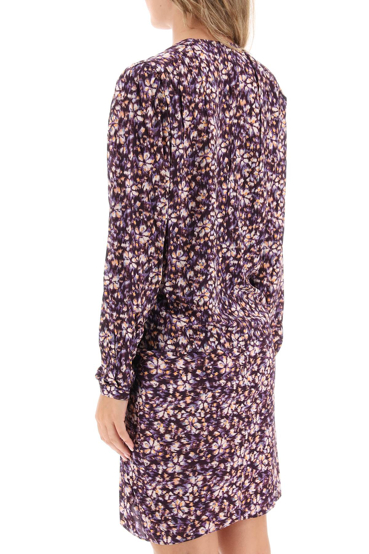 Isabel Marant Etoile Eddy Floral Crepe Blouse