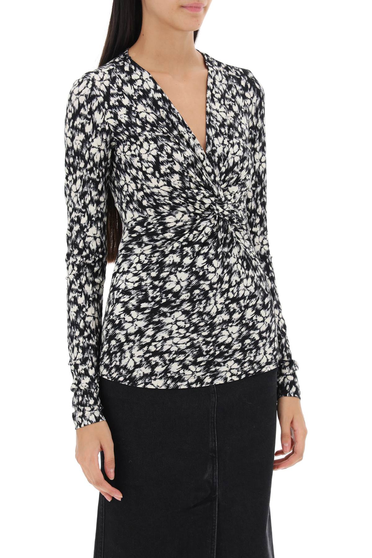 Isabel Marant Etoile Lyss Long Sleeve Jersey Top