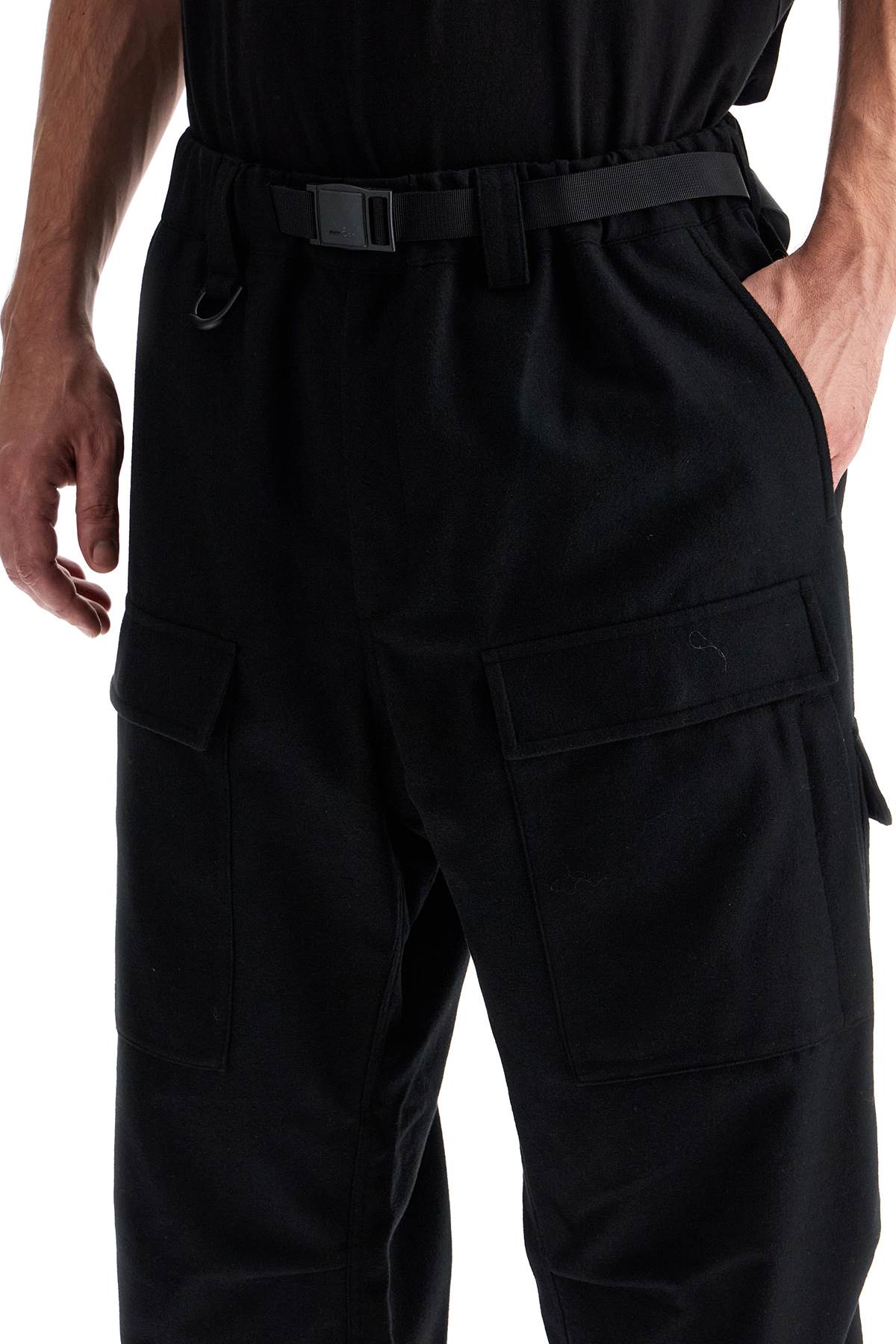 Y-3 Flannel Cargo Pants For Men