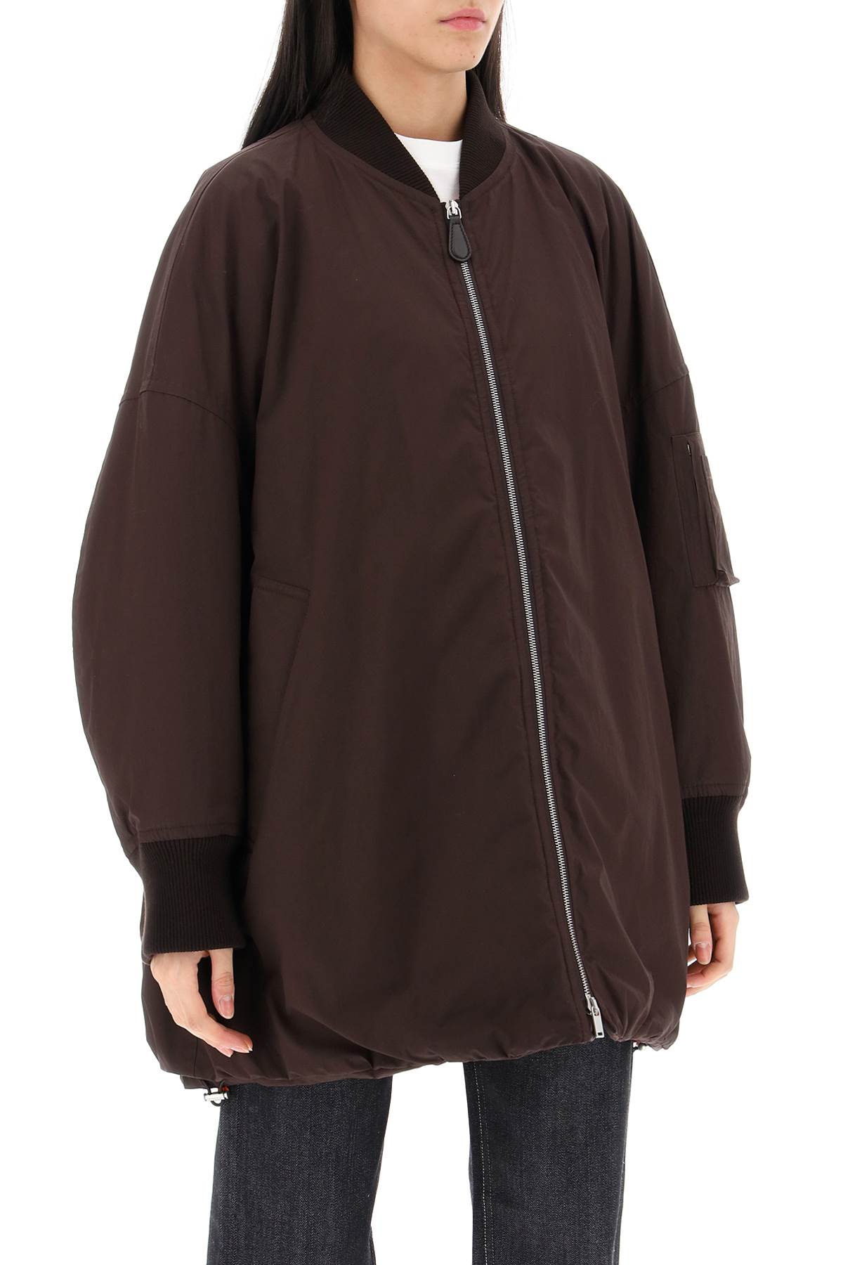 Jil Sander Down-Padded Maxi Bomber Jacket