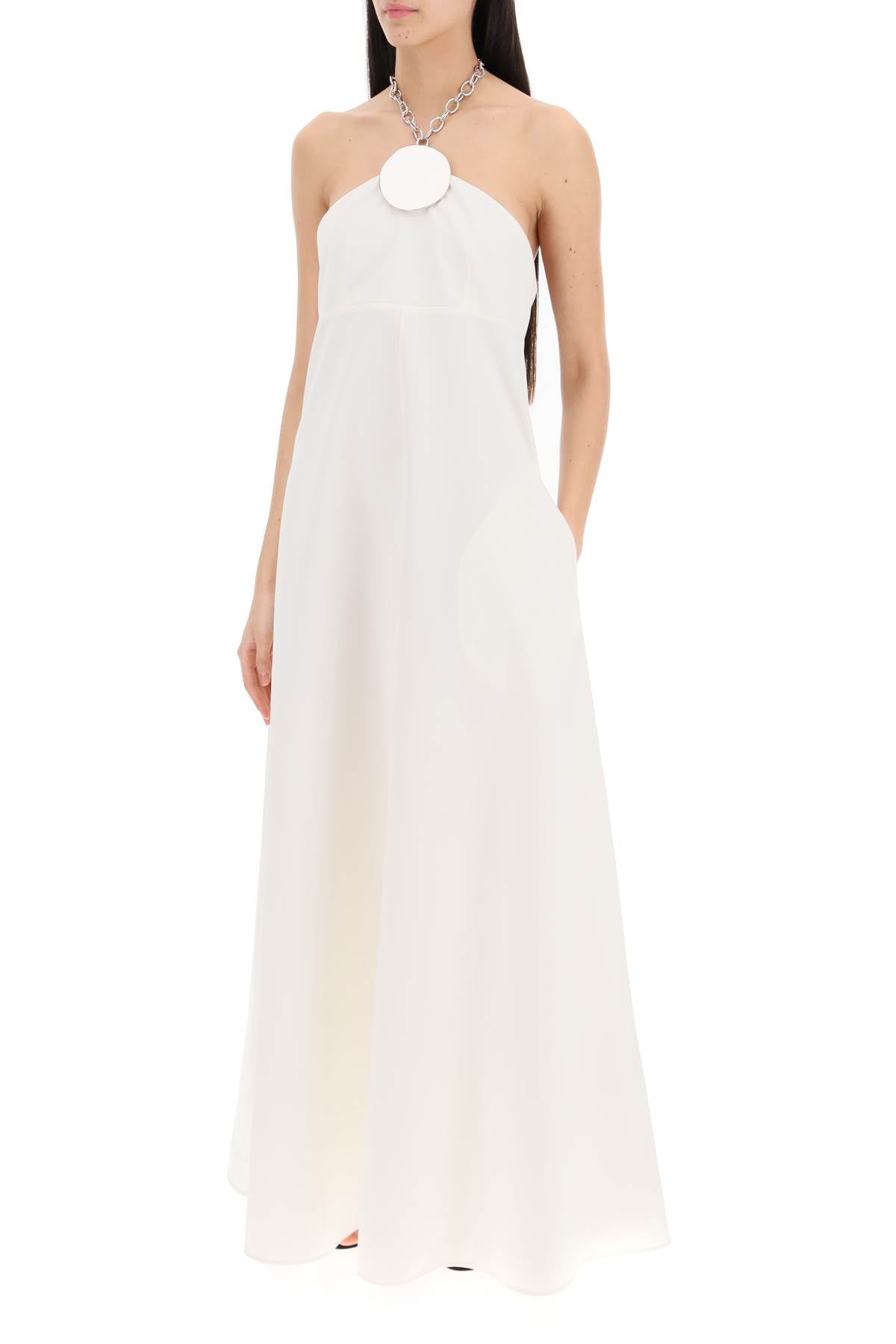 Jil Sander Long Dress With Necklace