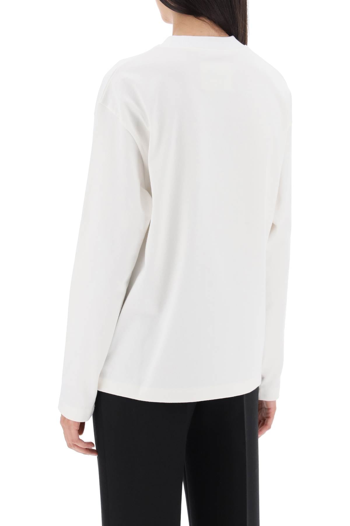 Jil Sander Long-Sleeved Logo T-Shirt