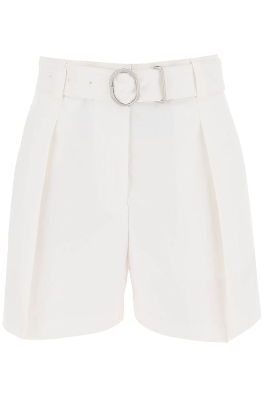 Jil Sander Cotton Bermuda Shorts With Removable Belt