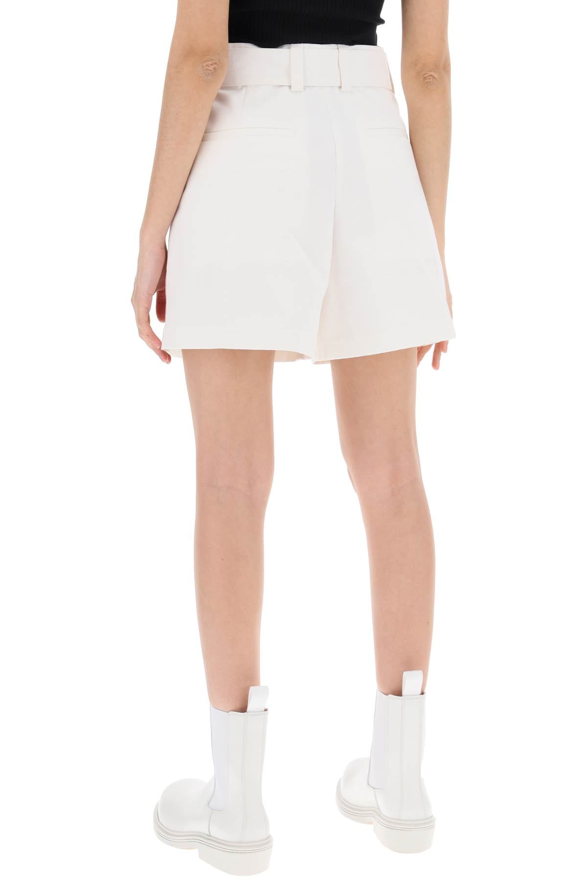 Jil Sander Cotton Bermuda Shorts With Removable Belt