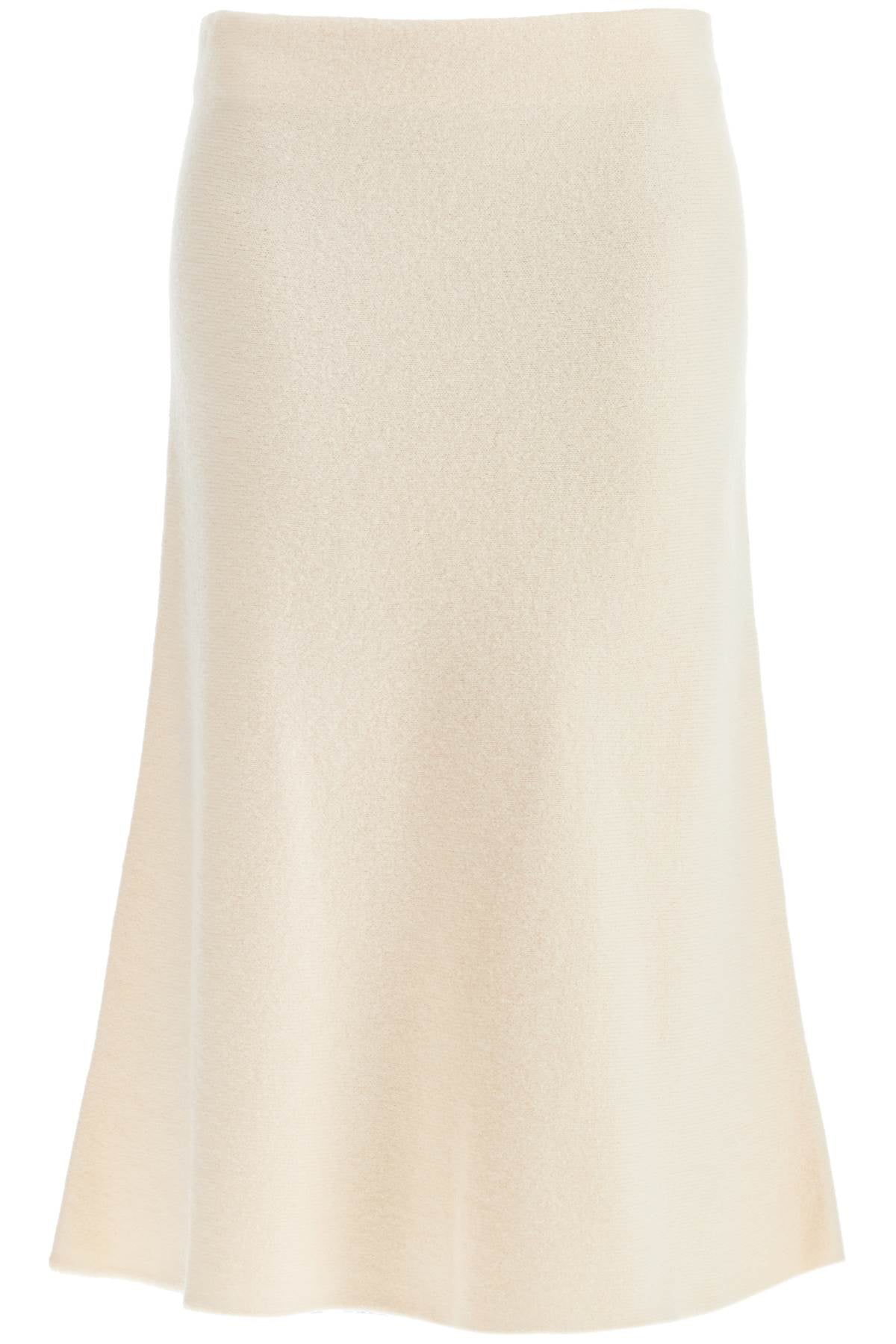 Jil Sander Flared Midi Wool Skirt With A