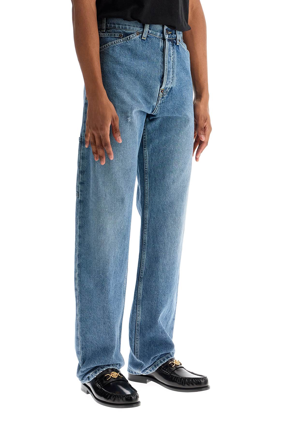 Moschino Straight Jeans With Adjustable Waistband