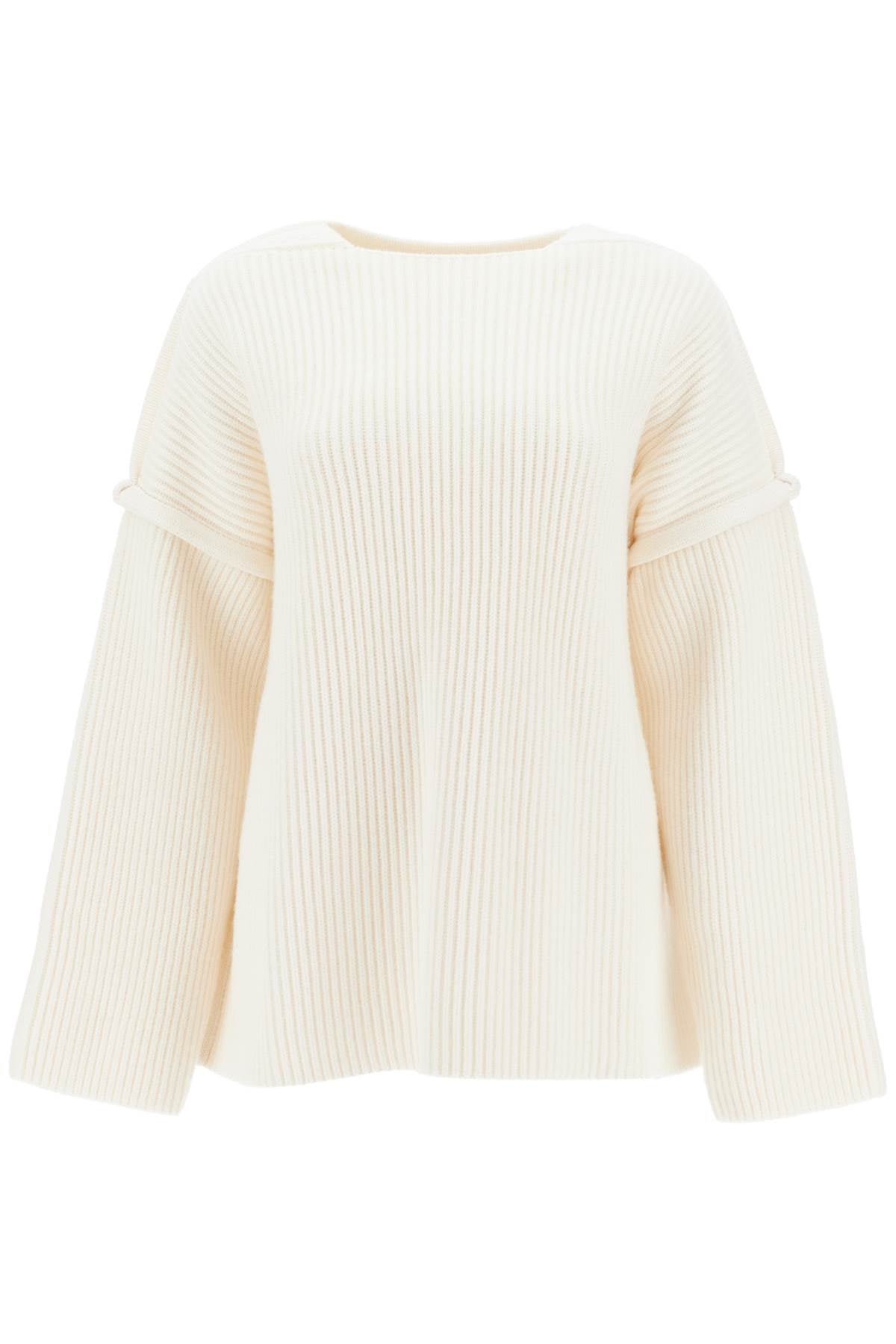 Jil Sander Oversized Ribbed Knit Pul