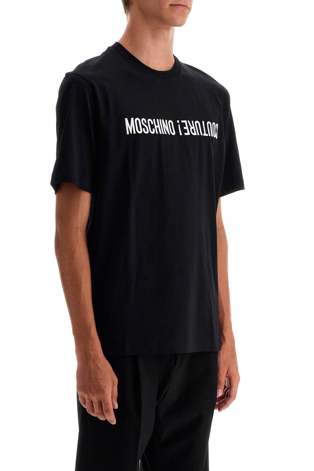 Moschino T-Shirt With Embroidered Lettering