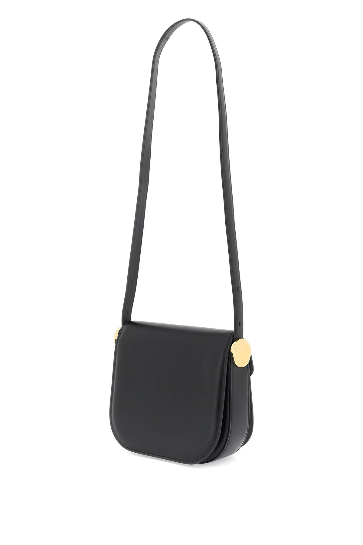 Jil Sander Padded Leather Coin Shoulder Bag With Adjustable Strap