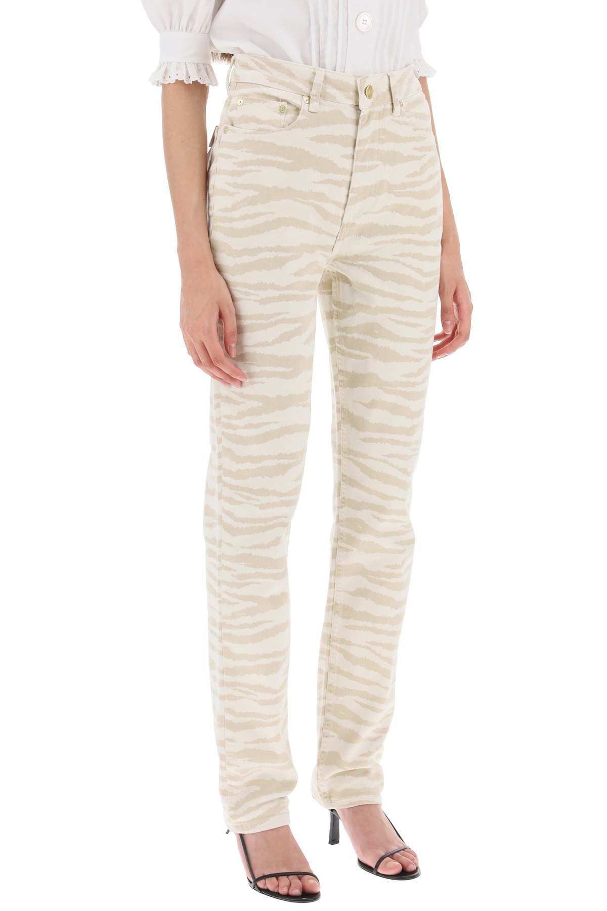 Ganni Swigy Printed Denim Jeans