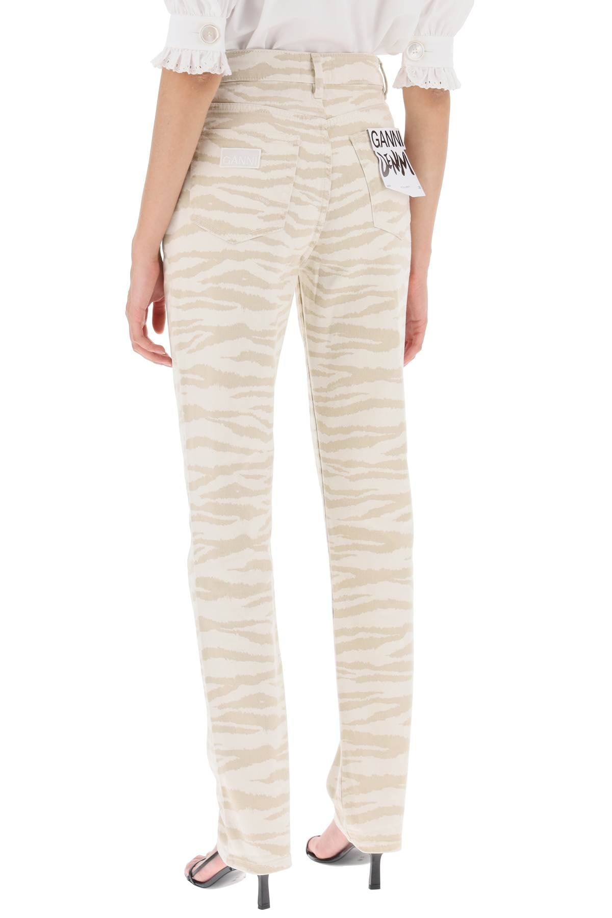 Ganni Swigy Printed Denim Jeans