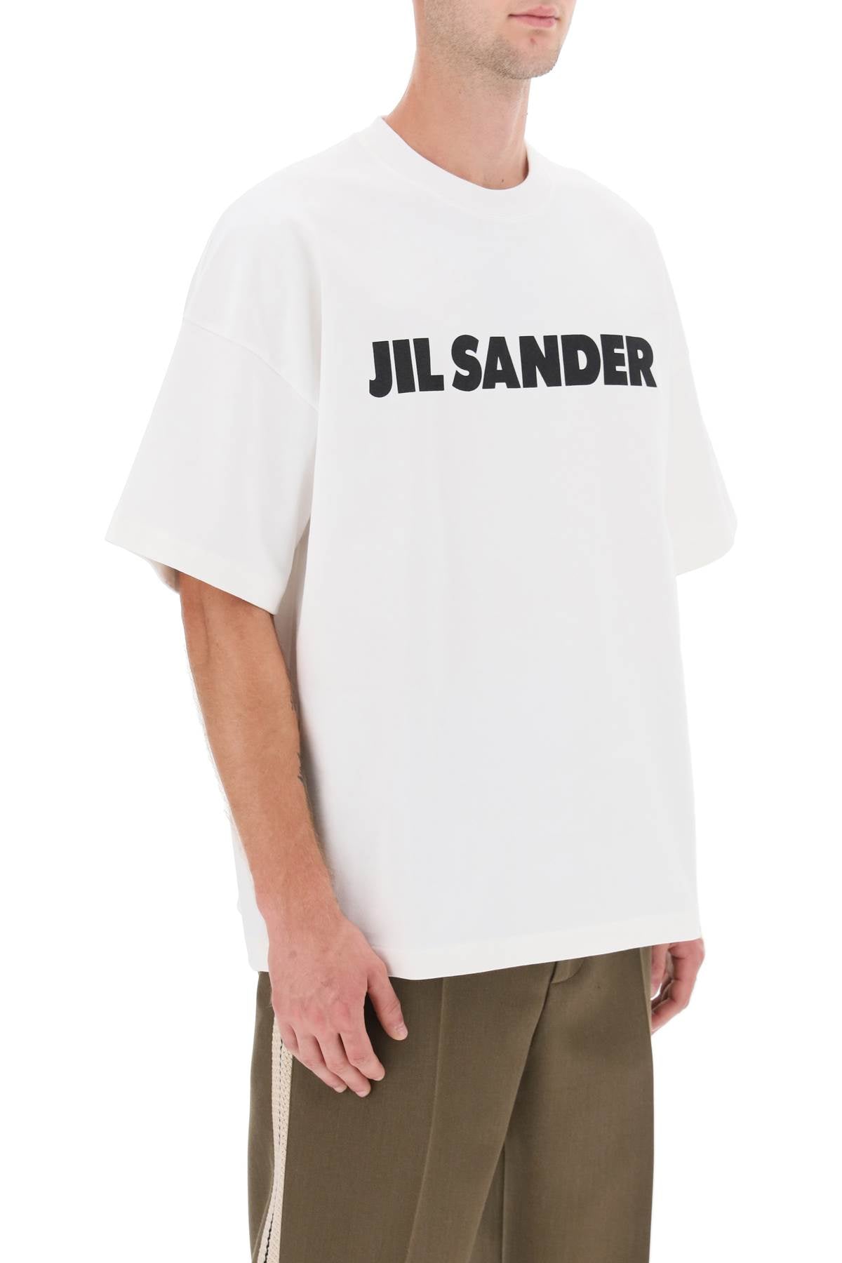 Jil Sander Logo Print Boxy T-Shirt