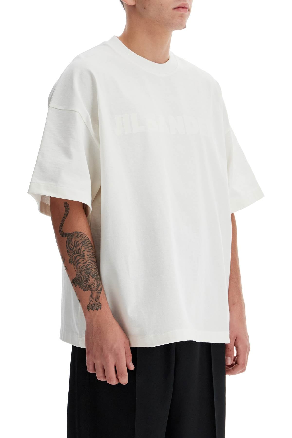 Jil Sander Logo Print Boxy T-Shirt