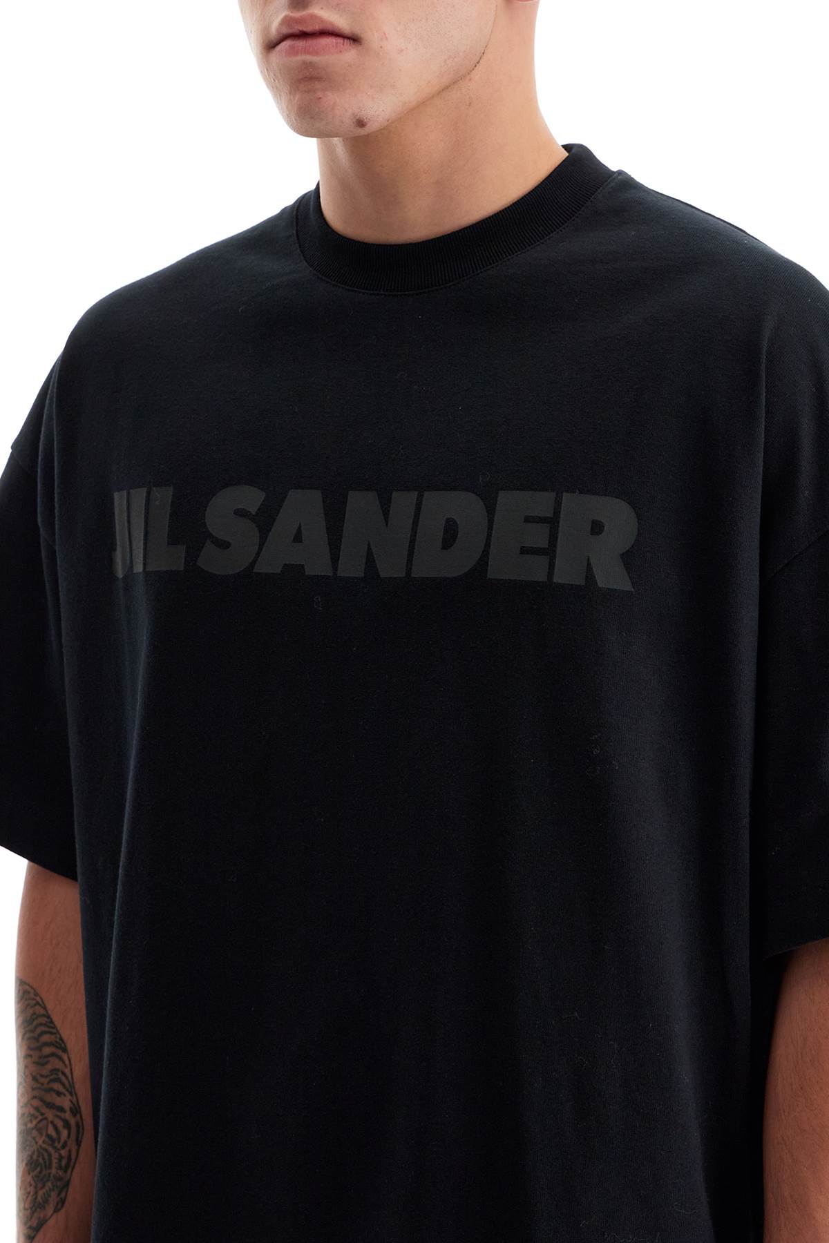 Jil Sander Logo Print Boxy T-Shirt