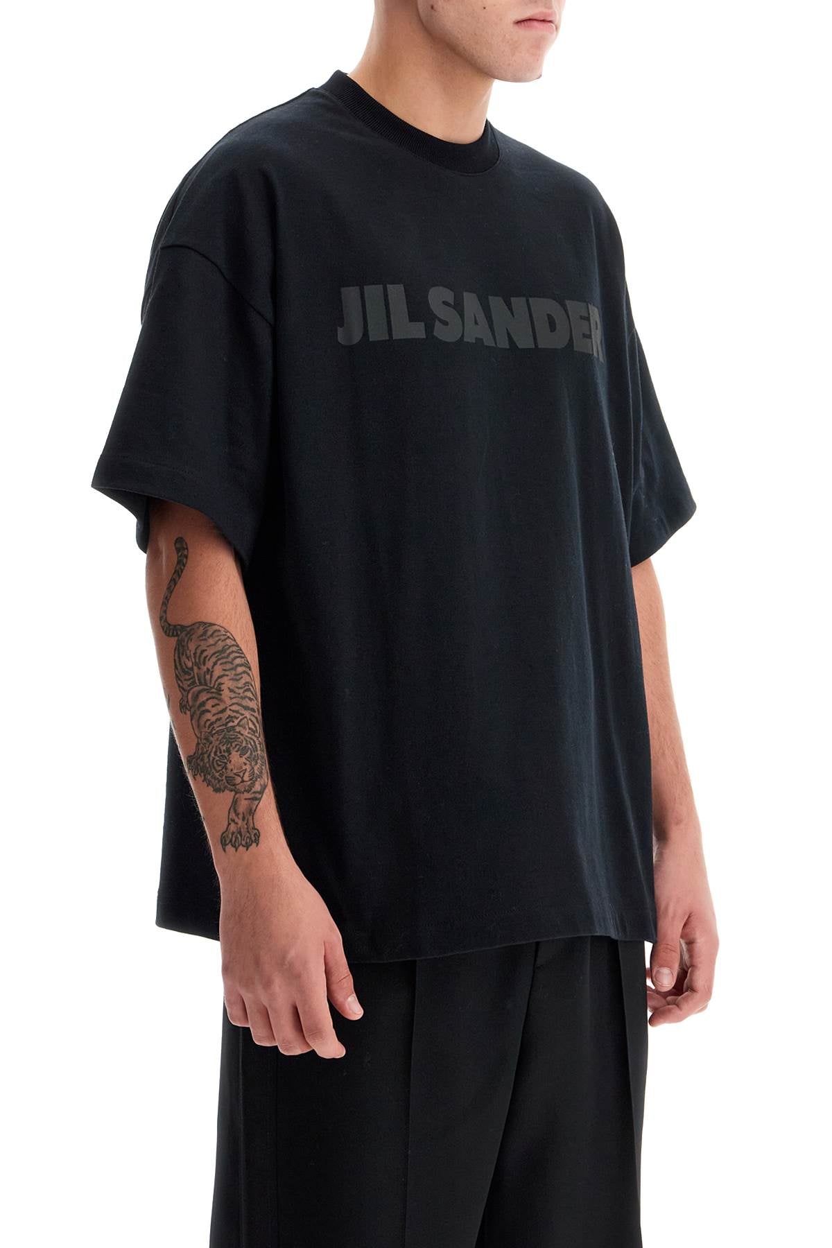 Jil Sander Logo Print Boxy T-Shirt