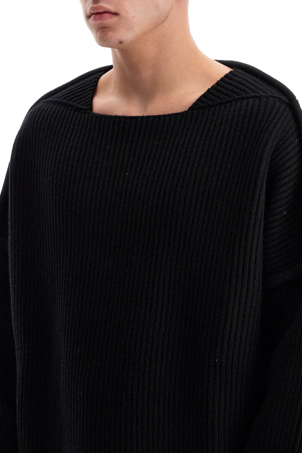 Jil Sander Oversized Ribbed Wool Pul