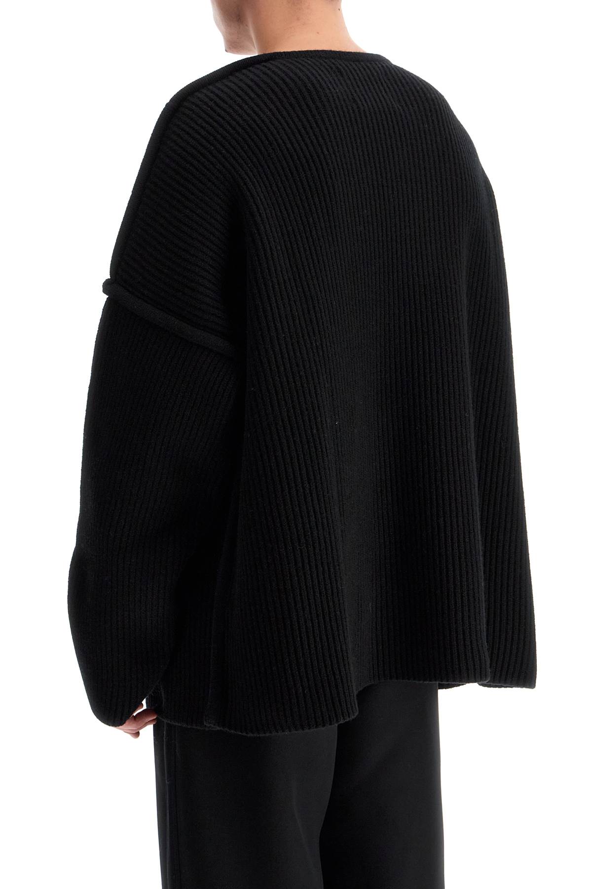 Jil Sander Oversized Ribbed Wool Pul