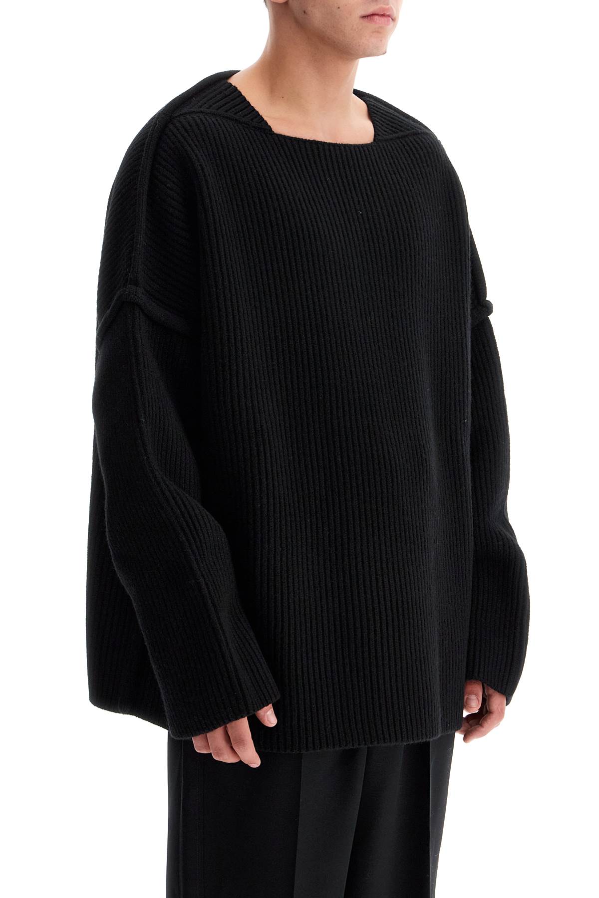 Jil Sander Oversized Ribbed Wool Pul