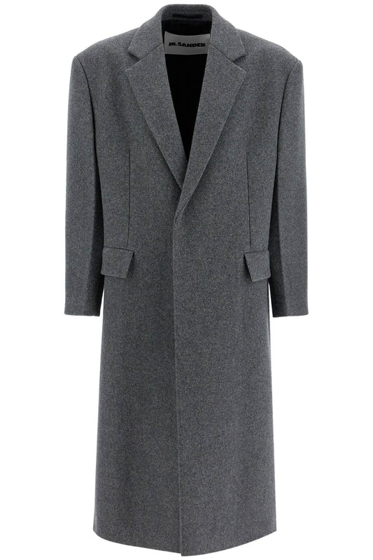 Jil Sander Long Felted Wool Coat