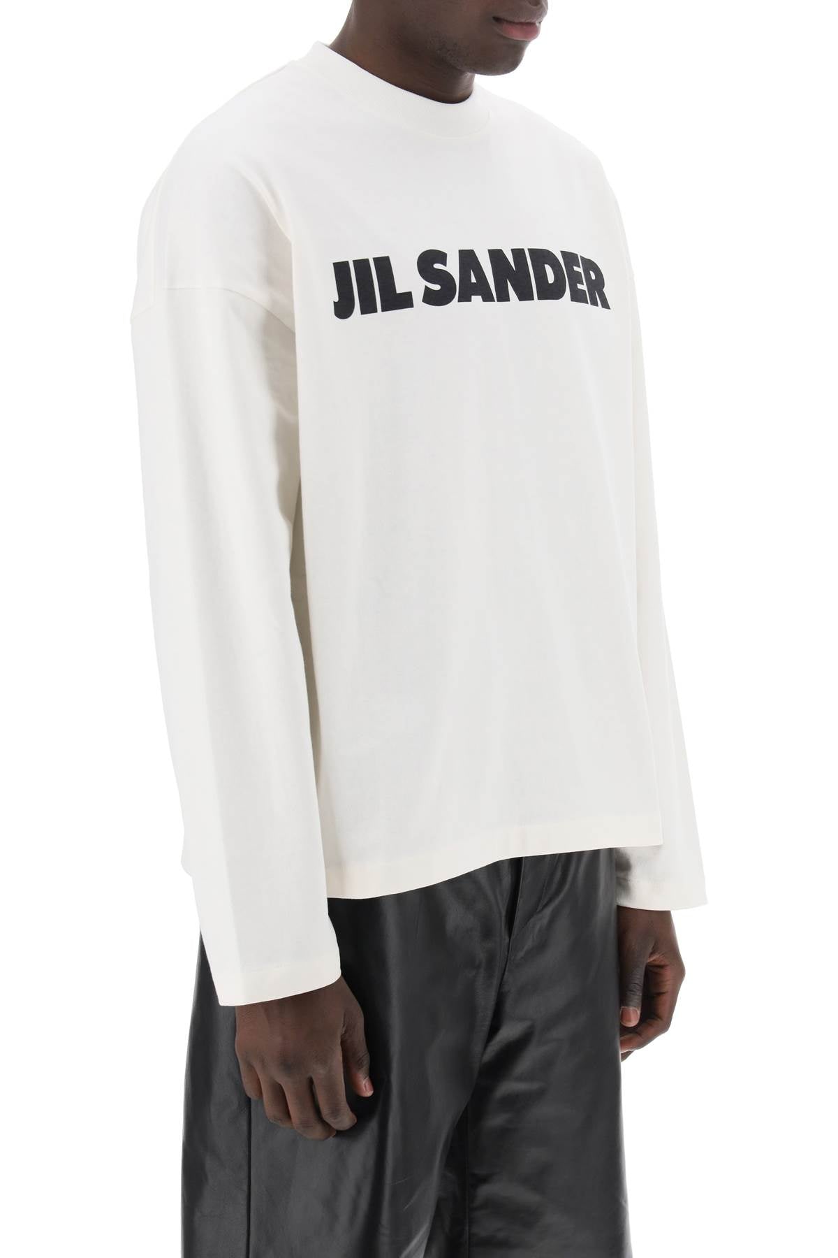 Jil Sander Long-Sleeved Logo T-Shirt