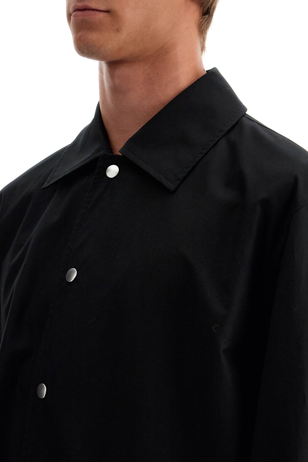 Jil Sander Cotton Logo Overshirt With