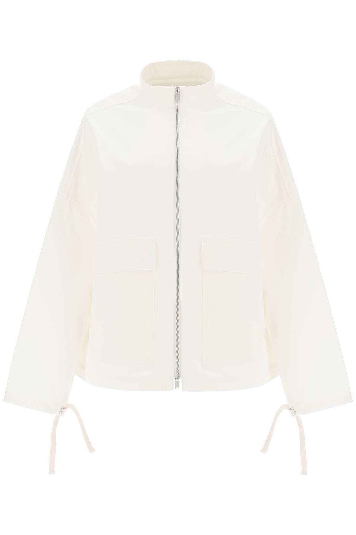 Jil Sander Oversized Blouson Jacket In Canvas