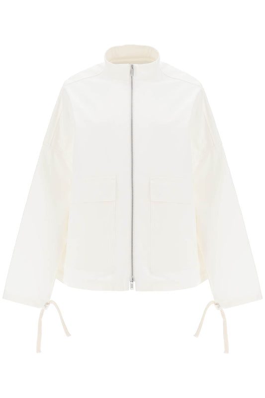 Jil Sander Oversized Blouson Jacket In Canvas