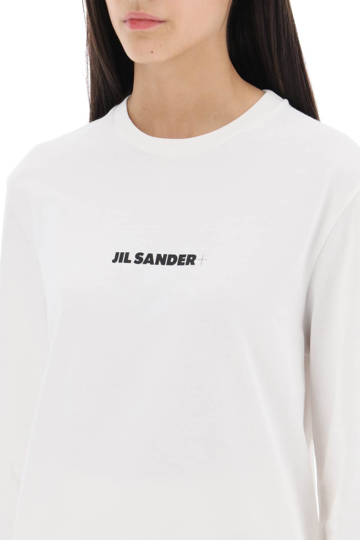 Jil Sander Logo Print Long Sleeve T-Shirt