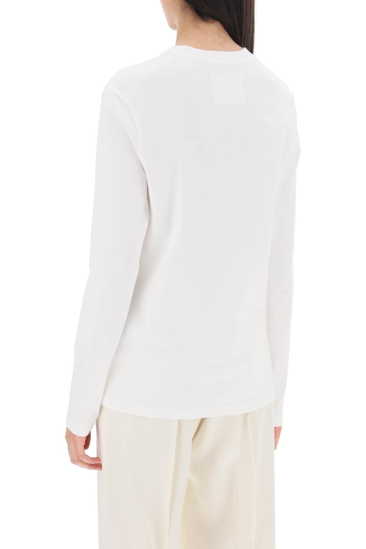 Jil Sander Logo Print Long Sleeve T-Shirt