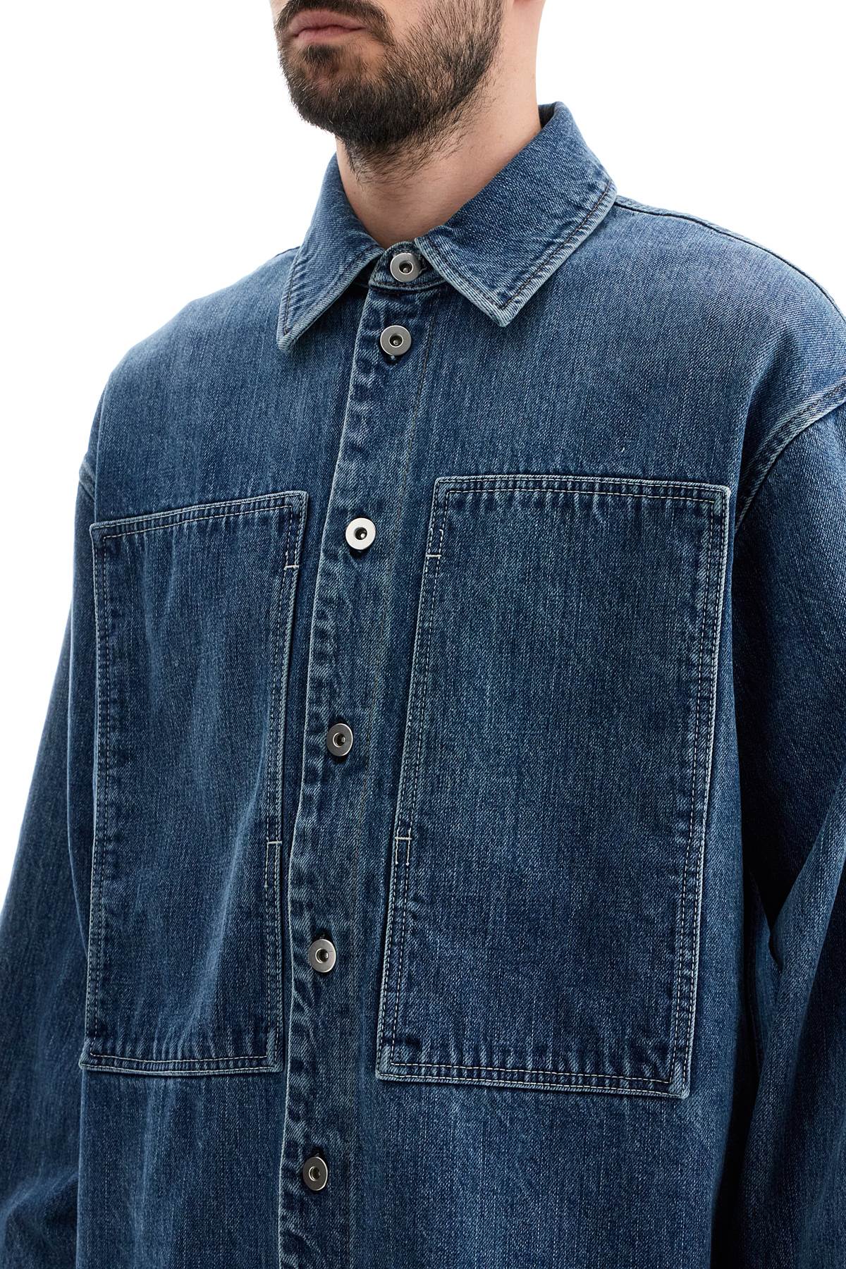 Jil Sander Japanese Denim Overshirt For Men